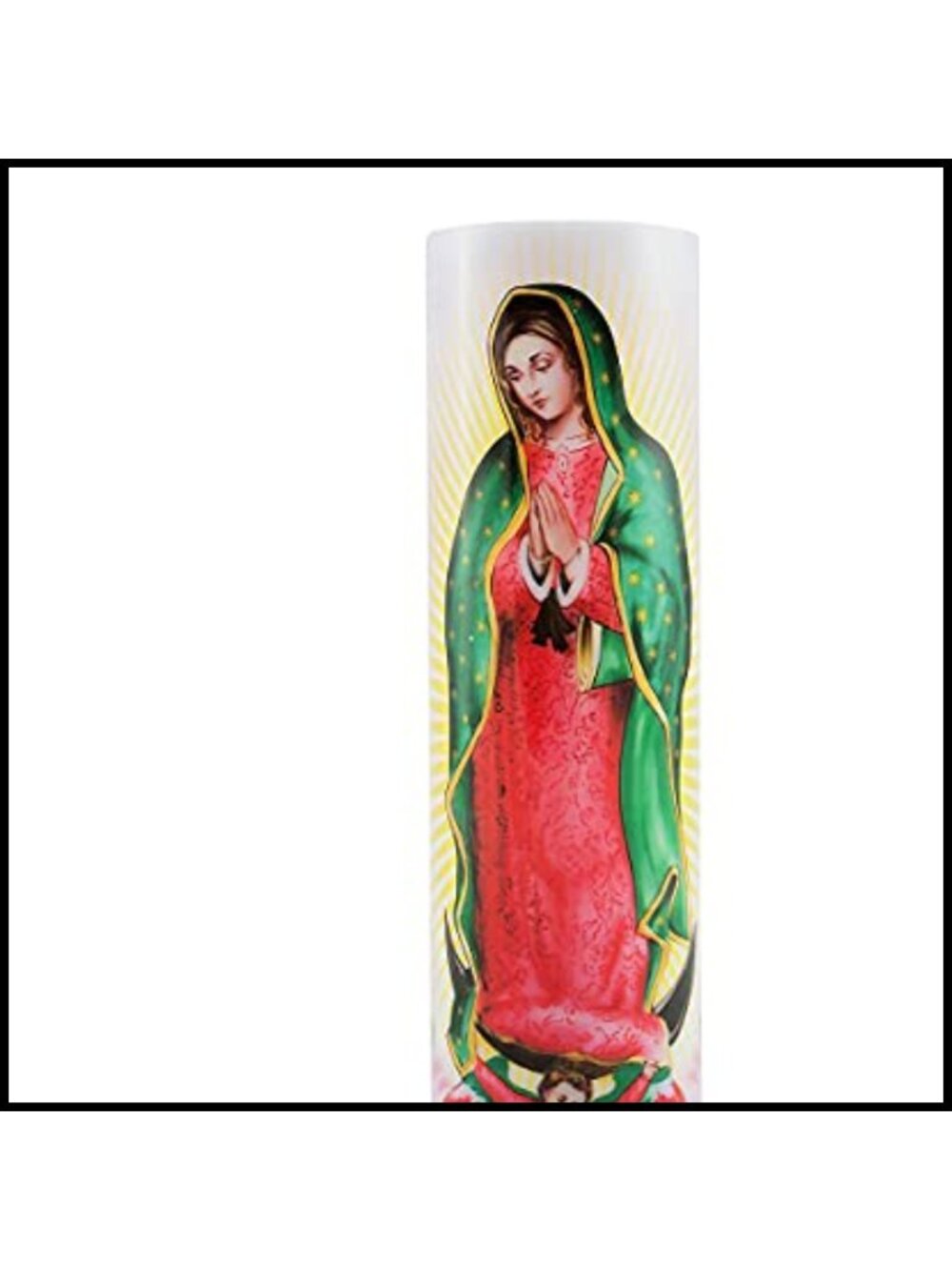 Stonebriar LED Saint Prayer Candle Flameless Devotional 8.2"